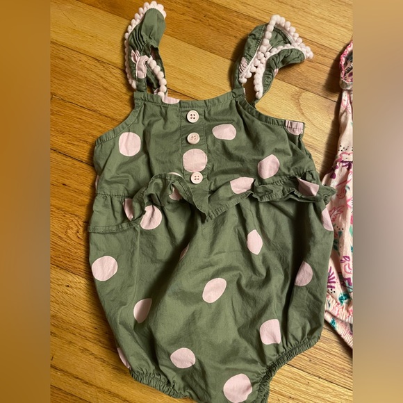 TWO Pink/Green Onsies - Size 12 Month - Picture 2 of 8